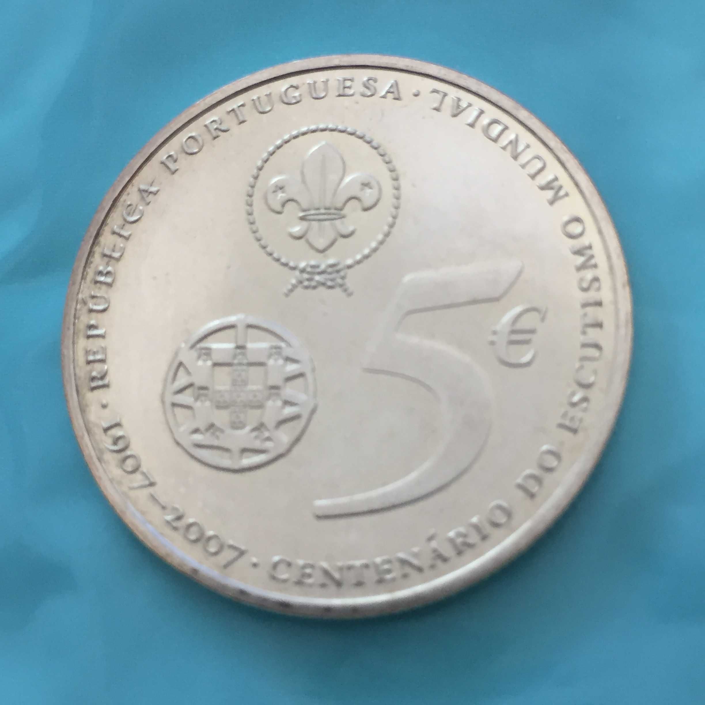 5 Euros 2007 Centenário Escutismo Mundial