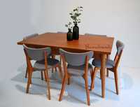 Mesa de jantar extensível retro vintage estilo nórdico