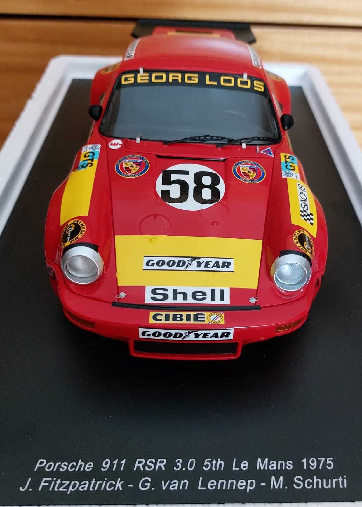 Porsche 911 RSR 3.0 #58 5th 24hLe Mans 1975 SPARK 1:18