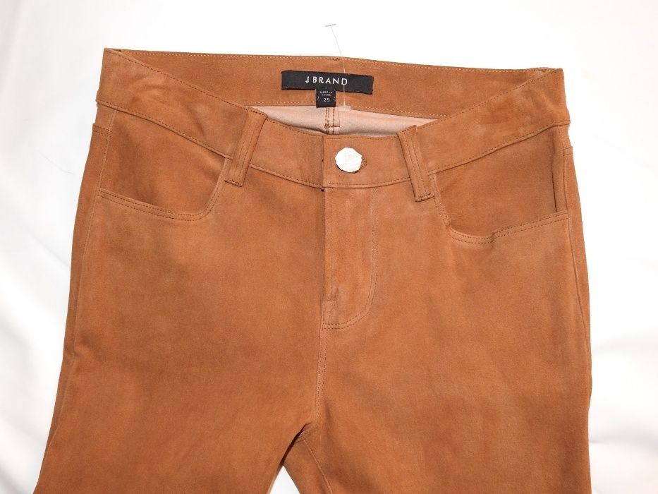 J BRAND США Новые кожаные брюки натуральная кожа замша XS 25 $998