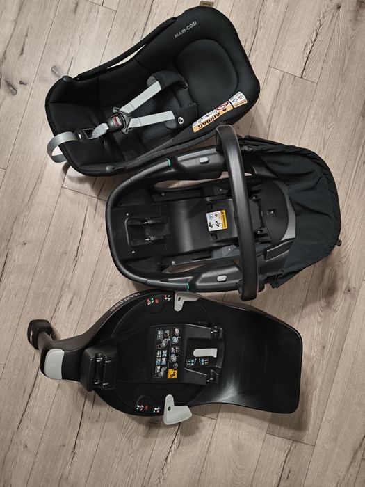 Maxi Cosi Coral 360- obrotowy, fotelik + baza + "łupinka"