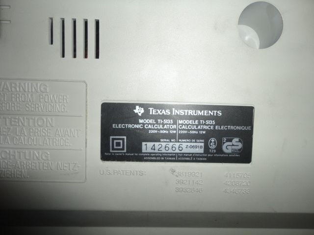 Máquina Calcular Texas Instruments TI-5135 Antiga