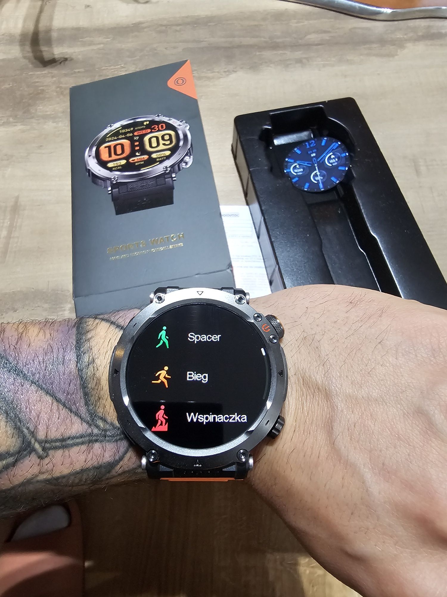 Zegarek sportowy led android LCD GPS