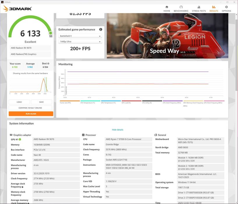 NEW 1440P+DelightPC 9700x/16GB 9070/32GB 6000/2TB GEN4/850W ATX 3.1