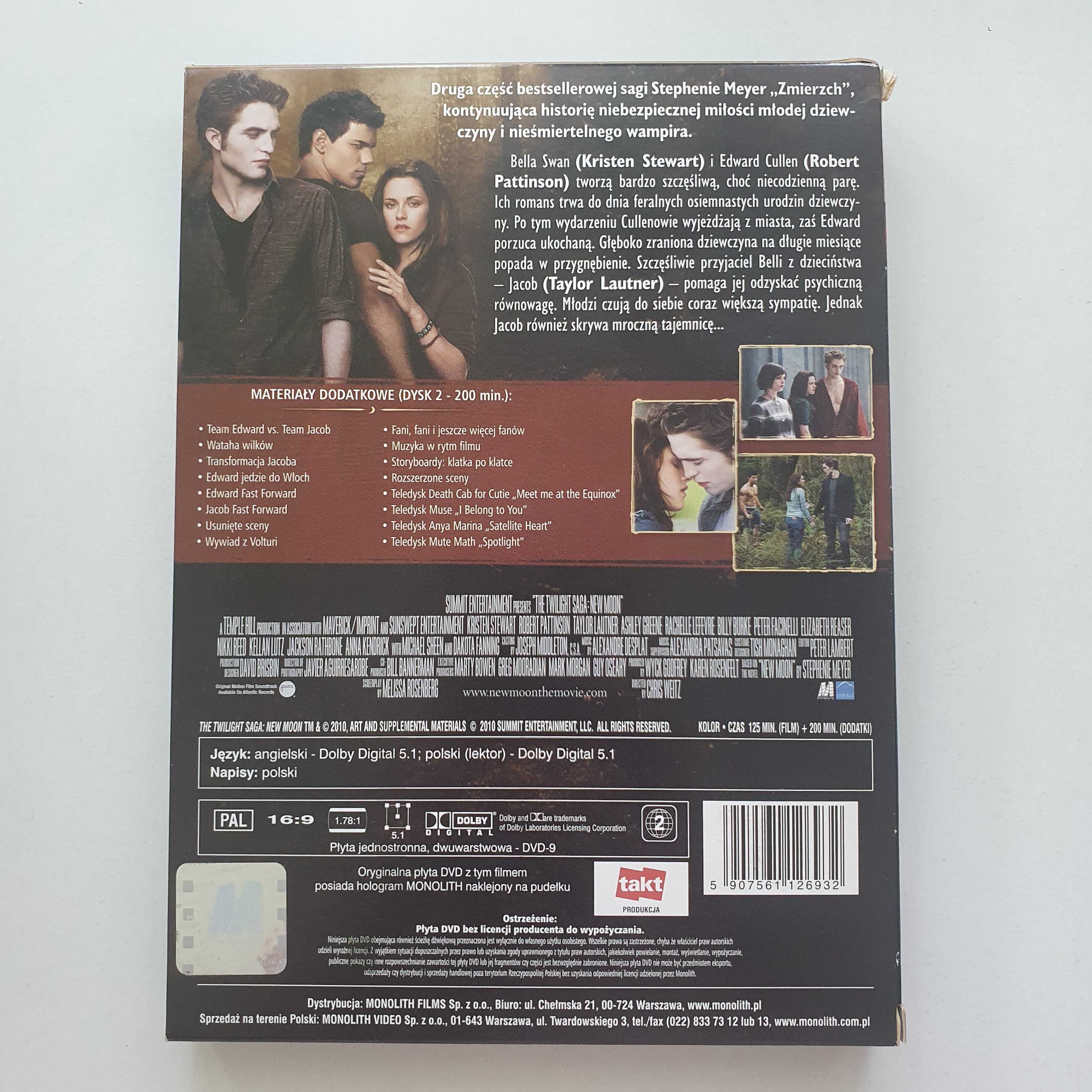 Saga Zmierzch - Księżyc w Nowiu (edycja limitowana) 2DVD