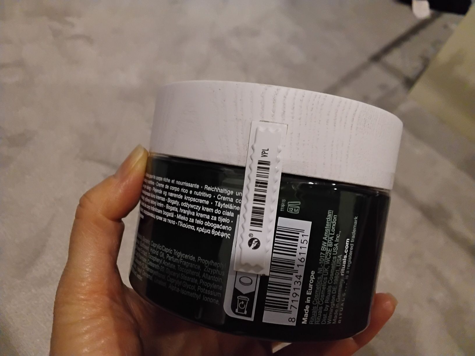 Rituals body cream