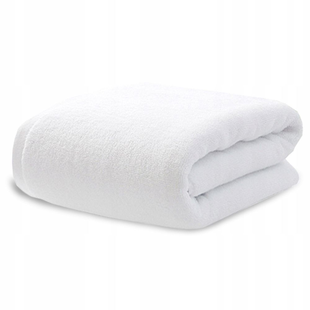 Ręcznik Duży Frotte Kąpielowy Hotelowy Biały Bawełna 500g 140x70cm