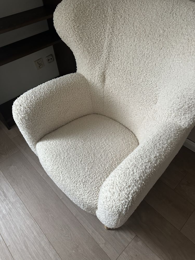 Fotel teddy boucle bukla jysk