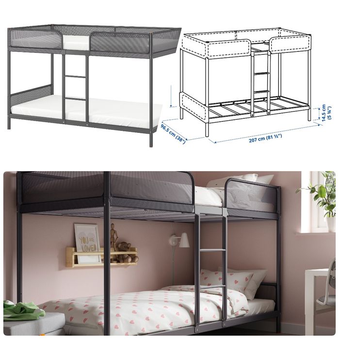 Cama Beliche IKEA TUFFING 0,90x2,00