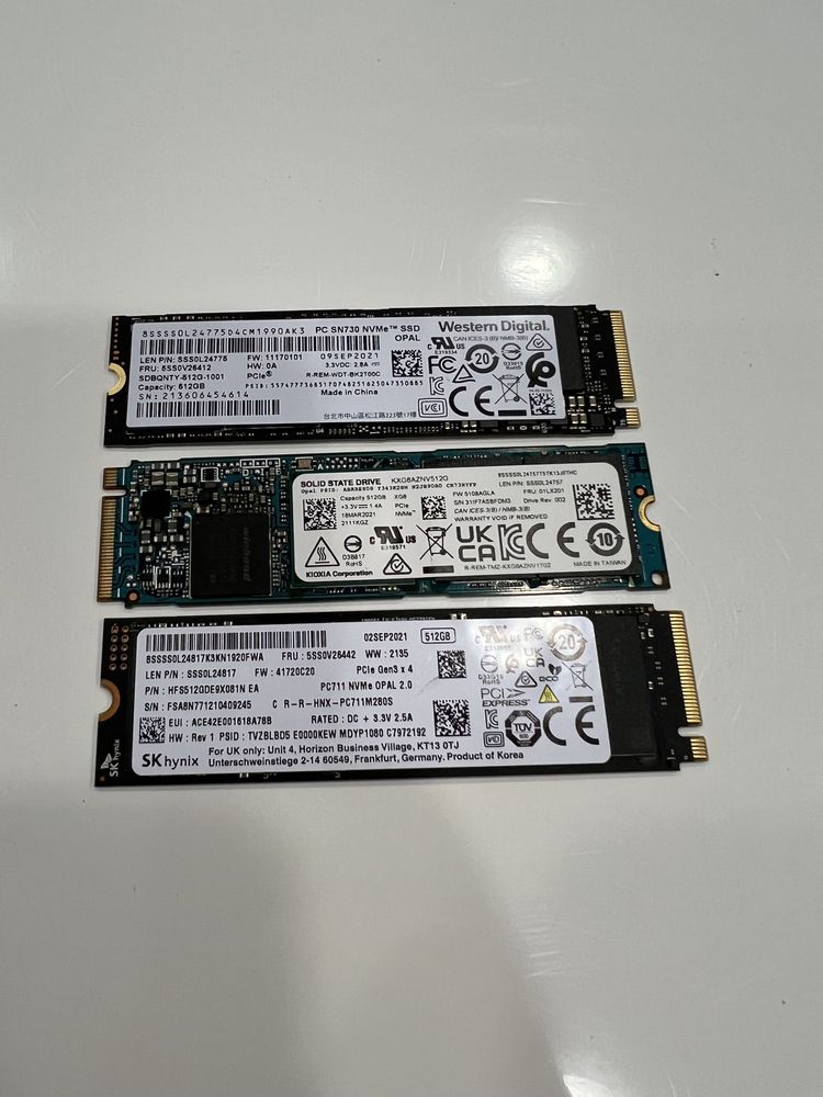 Nowe Dyski SSD 512GB M.2 PCIe x4 nVMe do Laptopów/Komputerów