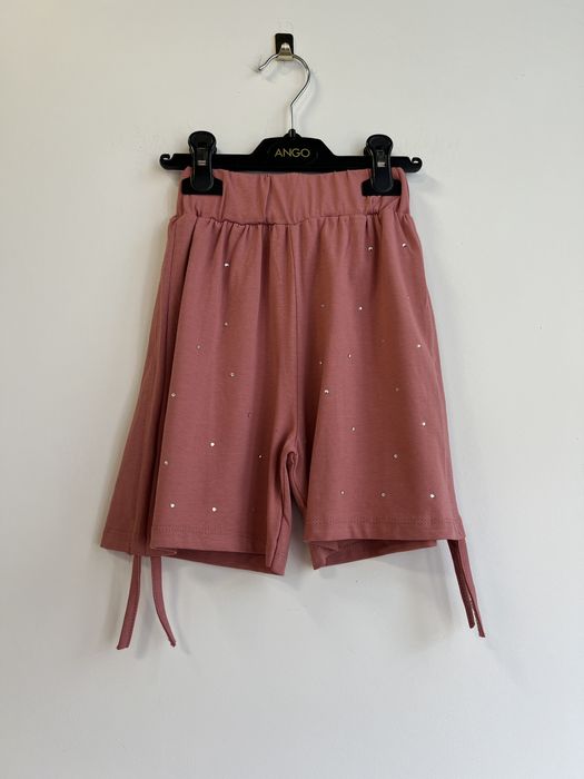 Spodenki dziewczęce z cyrkoniami bawełna