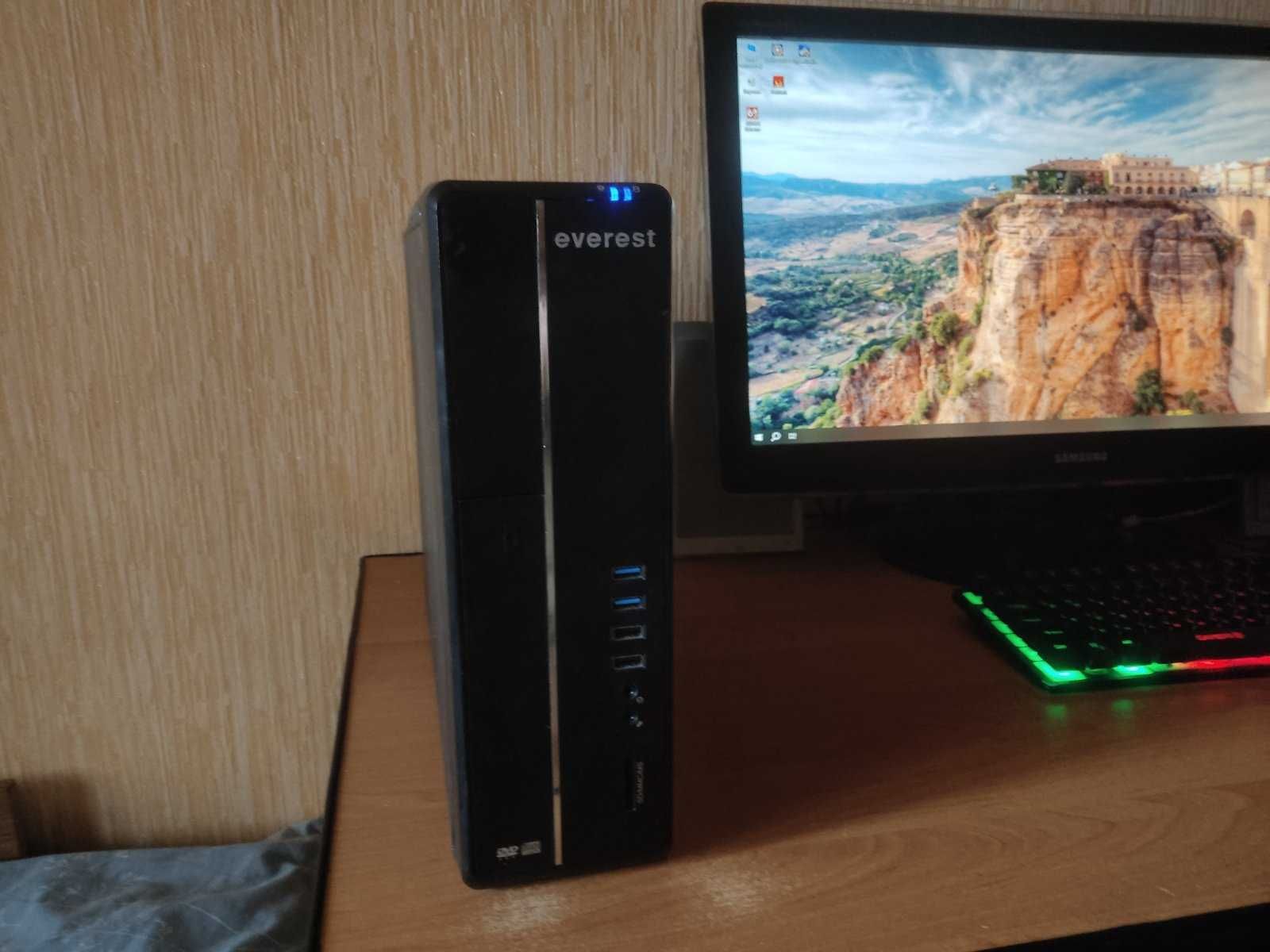 Компьютер Intel i3-8100 (4x3,60) ,DDR4 (8Gb),SSD 120 Gb,HDD 250 Gb