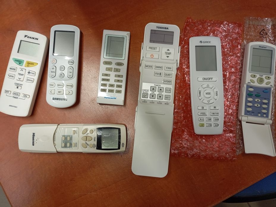 Piloty ster klimatyzacji Gree Toshiba Samsung Haier Hisense Daiki