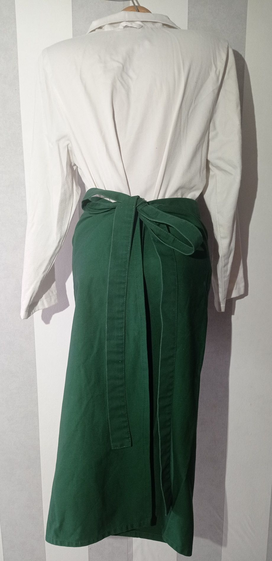 Strój kucharza / kelnerski, komplet zapaska, chusta, koszula S/M