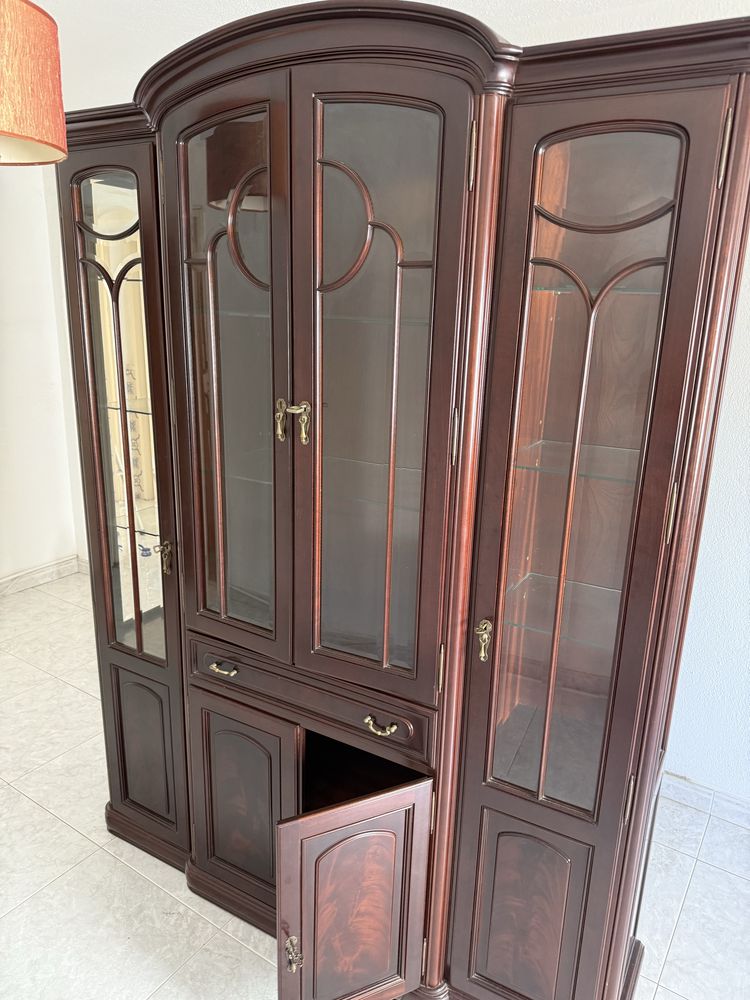 Movel de sala madeira com luz