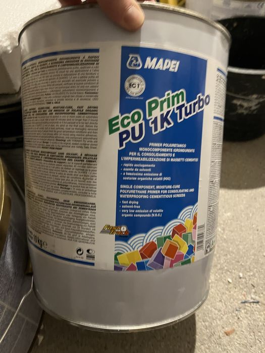 Mapei Eco Prim PU 1K Turbo 10kg - Grunt poliuretanowy - Nowy