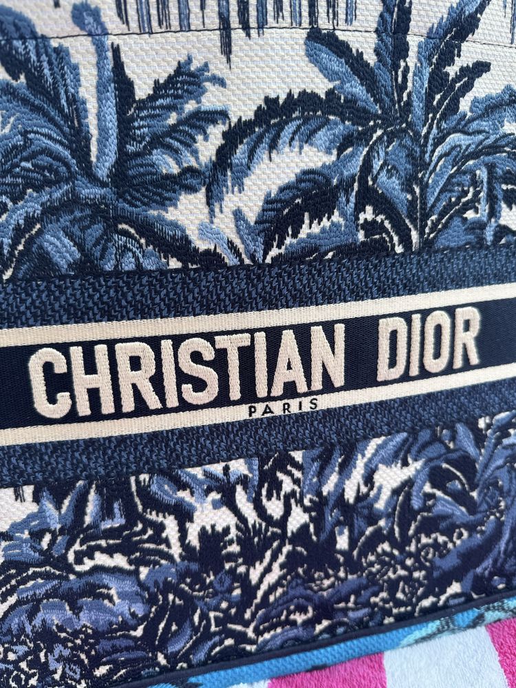 Torba plażowa Christian Dior Tote palmy jak Andziaks