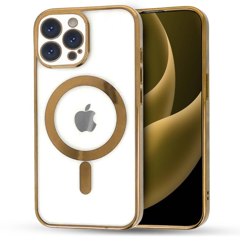 Etui do iPhone 12 MagSafe Case z osłoną aparatu złote