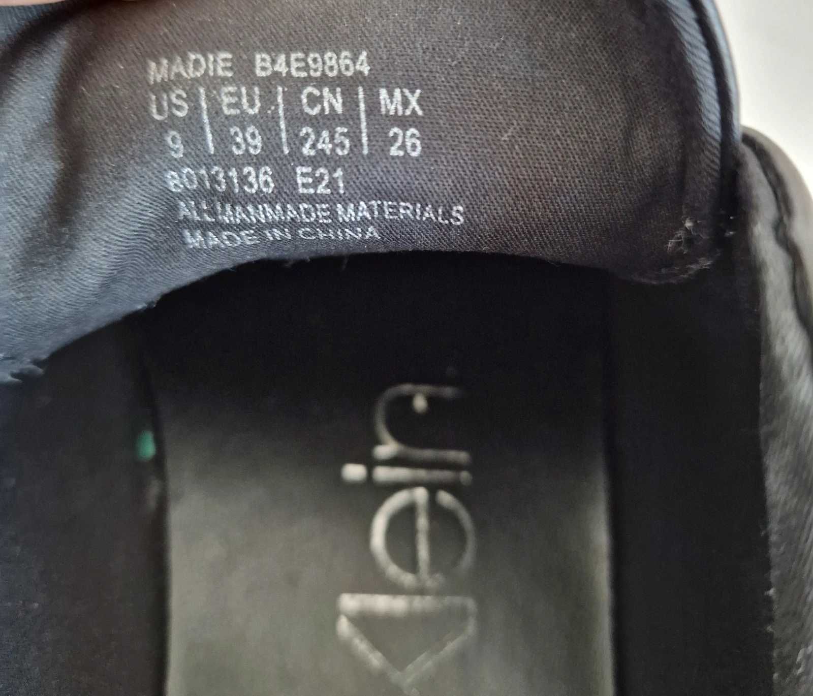 Calvin Klein rozm 39 czarne trampki