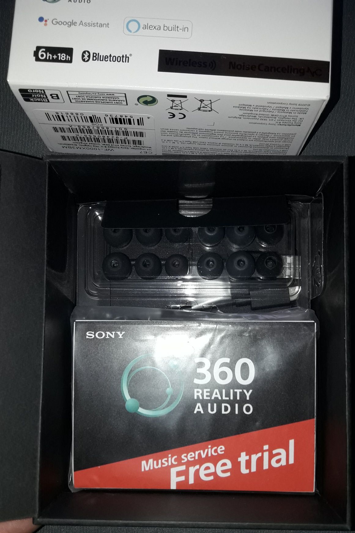 Słuchawki bezprzewodowe Sony Wf-1000xm3