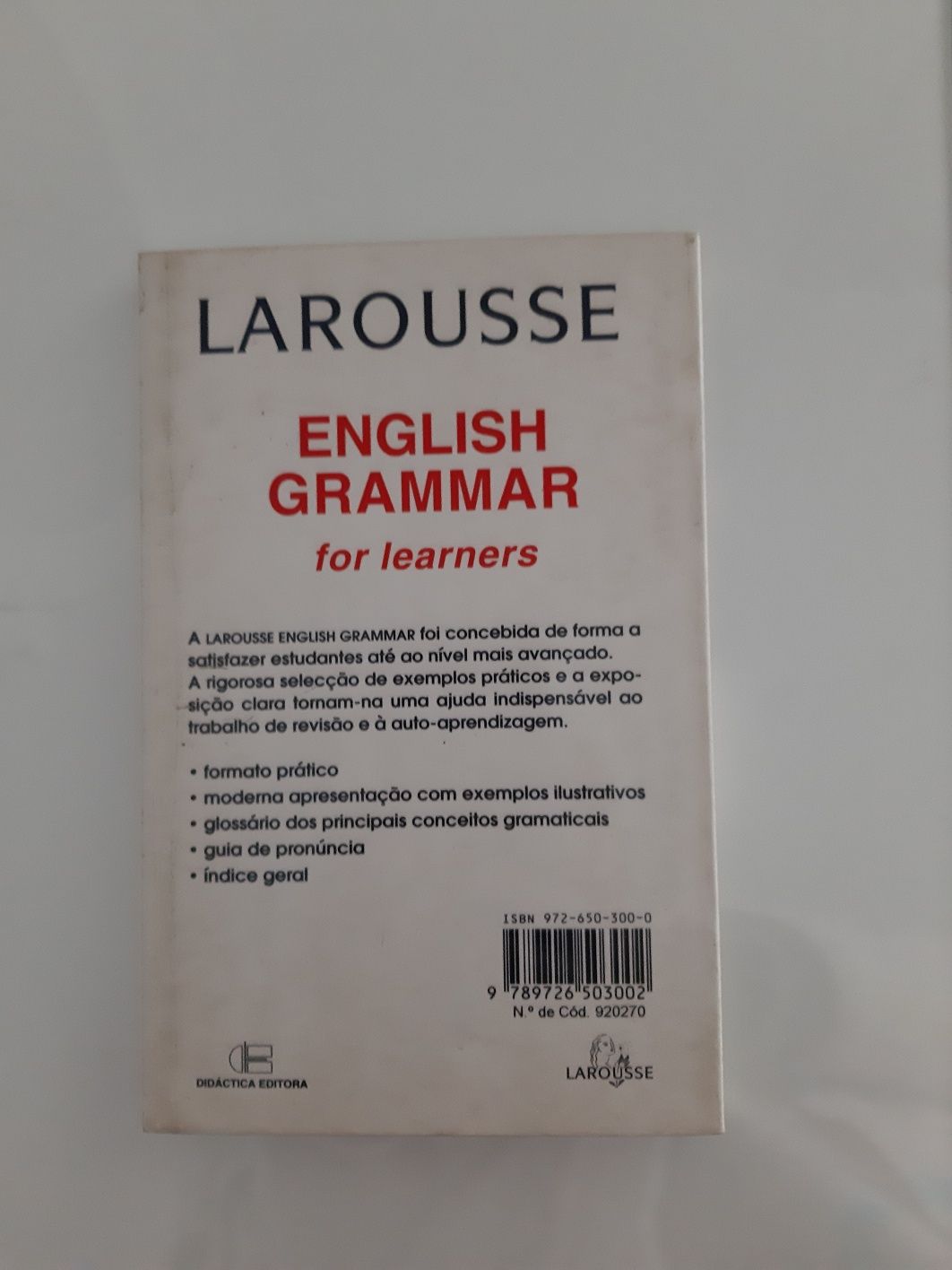 Livro de gramática de inglês