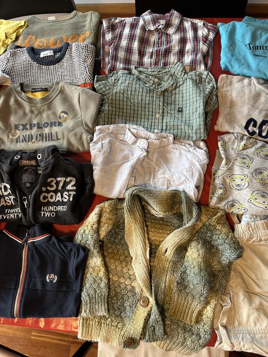 Lote Conjunto 20 peças Roupa Criança 3-4 anos c casaco quente inverno
