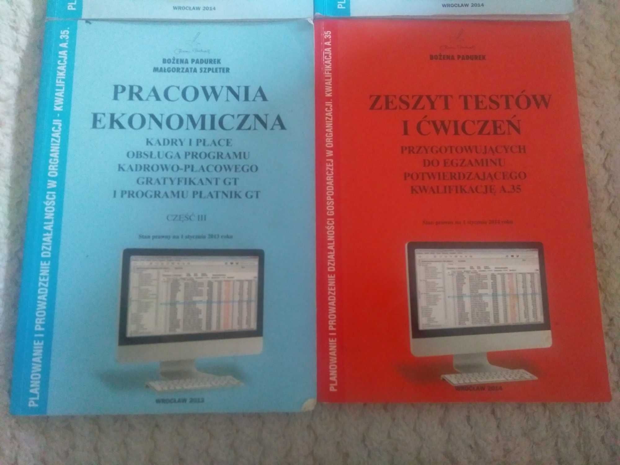 Pracownia ekonomiczna Bożena Padurek część 1 2 3 zeszyt testów