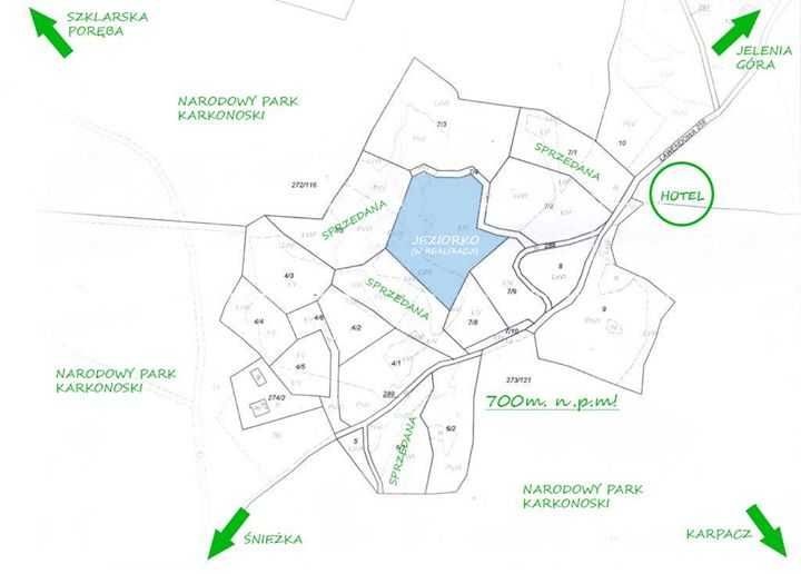 Piękna działka 5904m2 wysoko w górach Karkonoszach