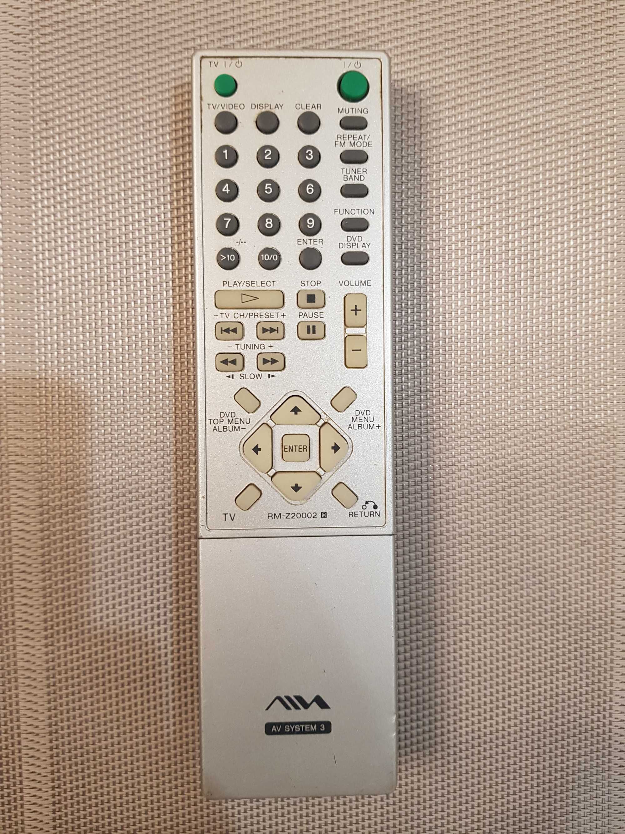 Original pilot Aiwa RM-Z20010  Remote Control do Aiwa CX-VX55