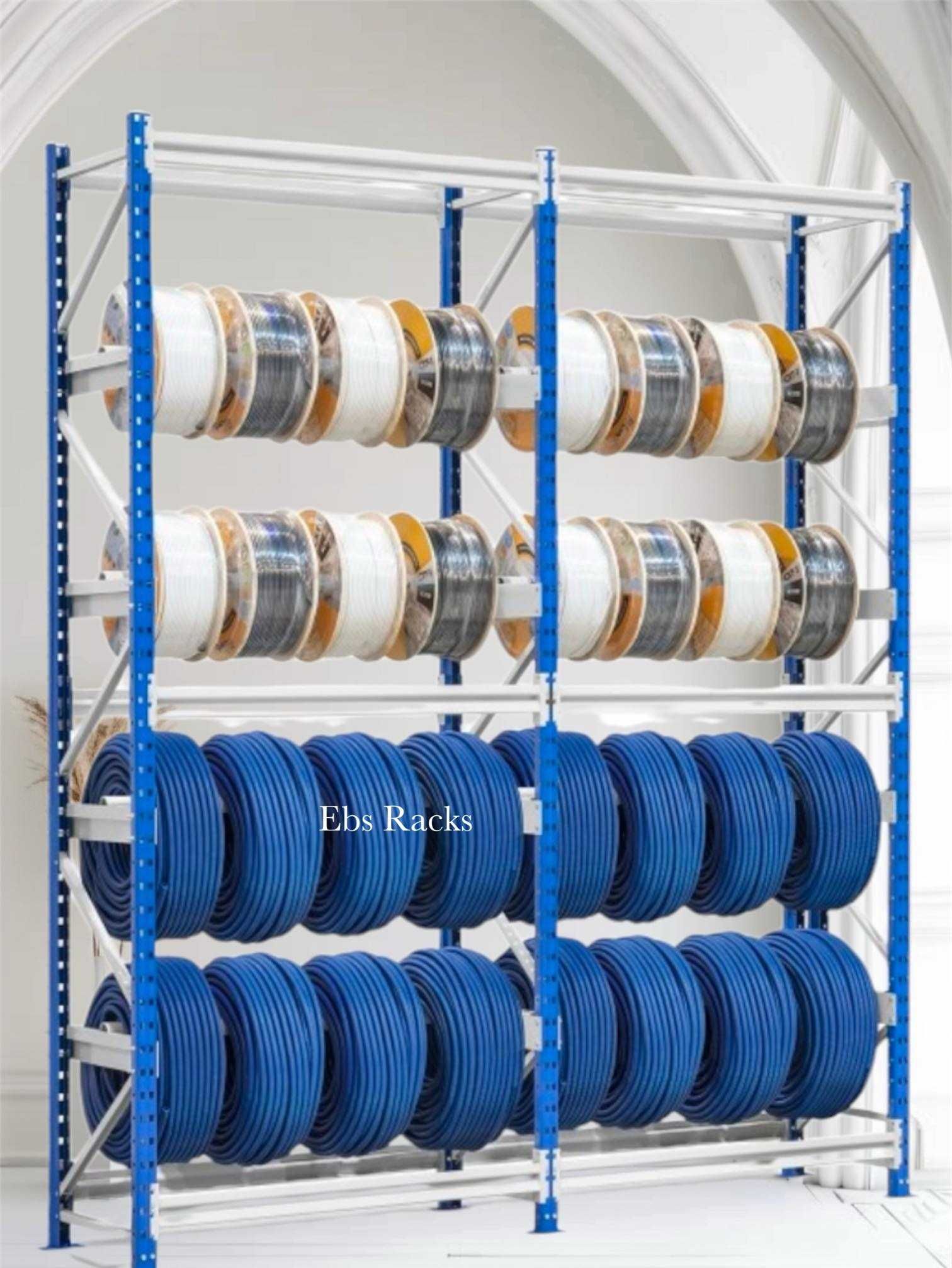 Solução para bobinas ou outros materiais em forma de rolo.
