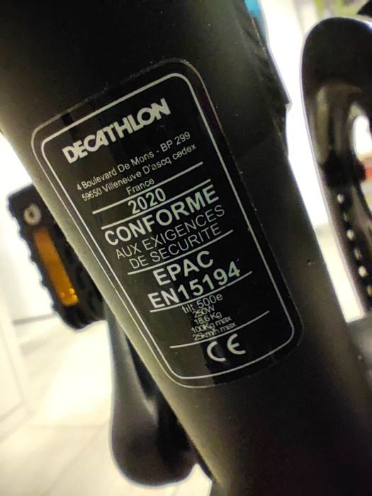 Bicicleta elétrica Decathlon