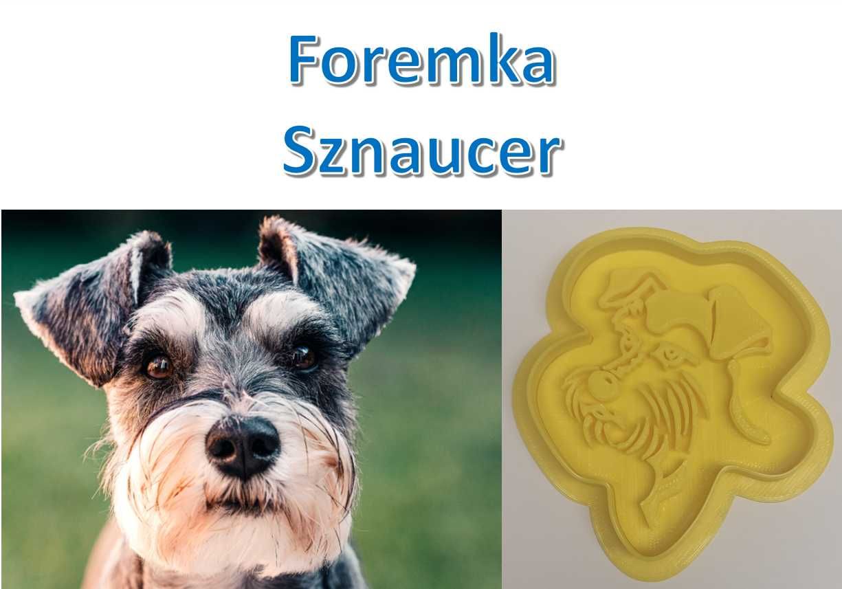 Foremka 3D w kształcie Sznaucer (Schnauzer)