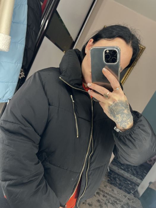 Куртка теплая черная