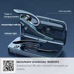 Słuchawka bluetooth ARCHTEX z etui ładujacym.