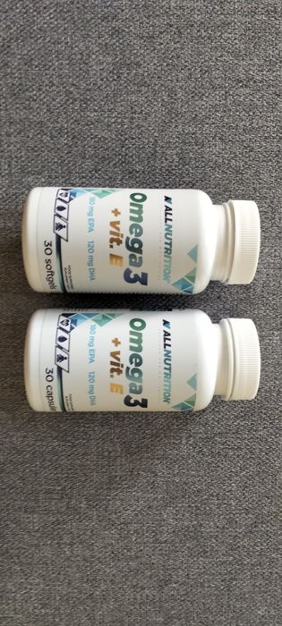 Allnutrition omega 3+ vit e op 30 2 opakowania 60 kapsułek szt