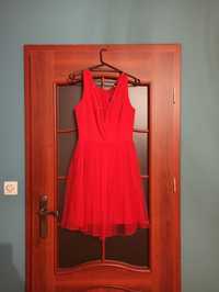 Czerwona sukienka na studniówkę/połowinki