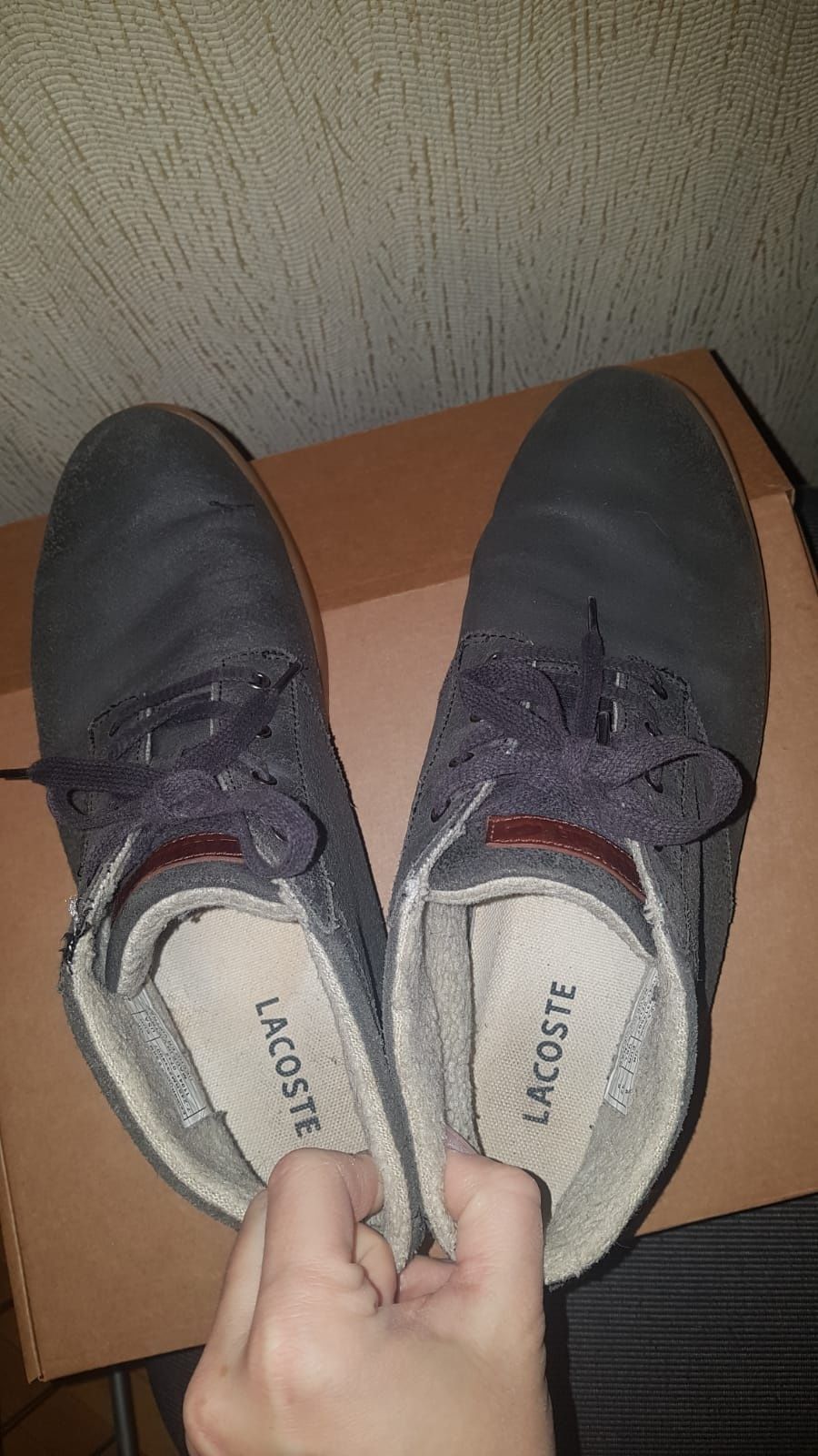 Ботинки lacoste  зимові утеплені ботинки кросовки