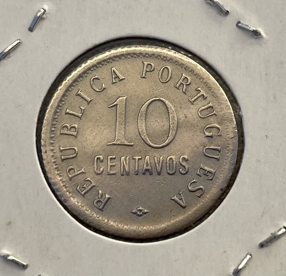 Moeda Angola - 10 centavos 1922 - RARA