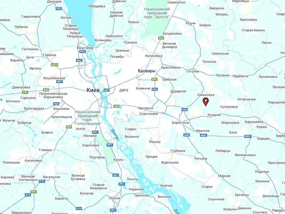 Участок для дома на опушке большого леса Андреевка Бориспольский р-н