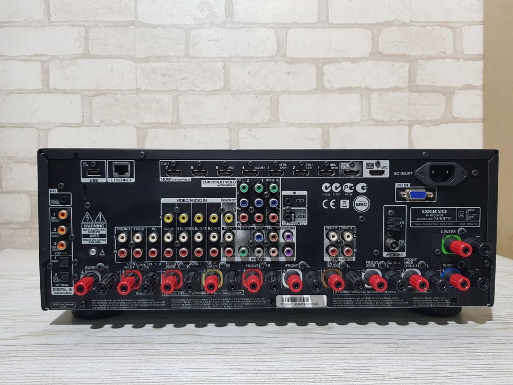 Пульт!7.2 AV-Ресивер Onkyo TX-NR717 7х170Вт HDMI USB 4K