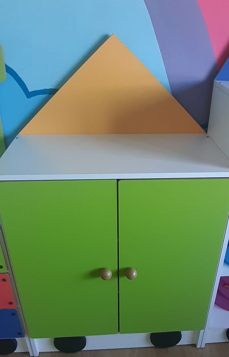 Meble dziecięce kolorowe lokomotywa