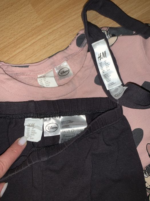 H&M Костюм для дівчинки, сукня, лосини, повʼязка, 3-4 роки