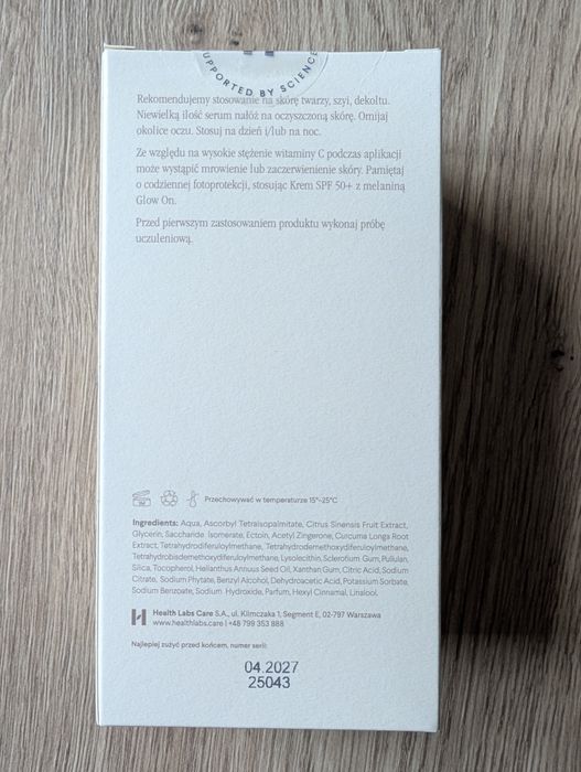 Health Labs Glow On Serum TetraVit C 10%