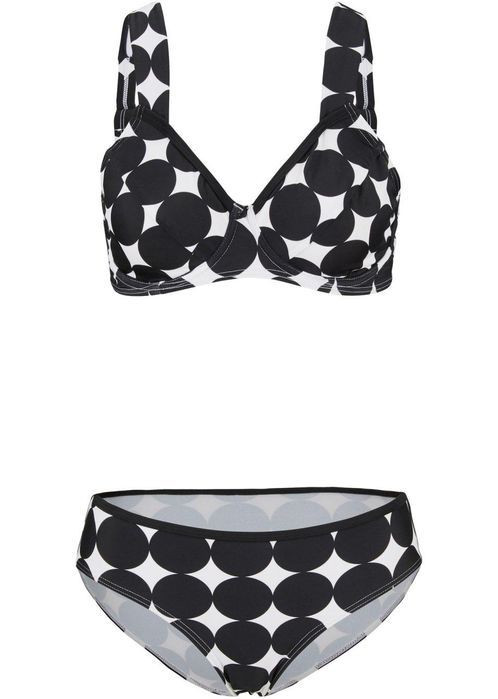 B.P.C bikini czarno-białe w duże grochy r.40 (80E)