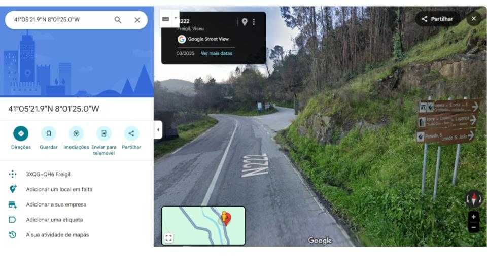 Terreno com Casa em Ruínas, em Freigil, a 3 minutos das Termas