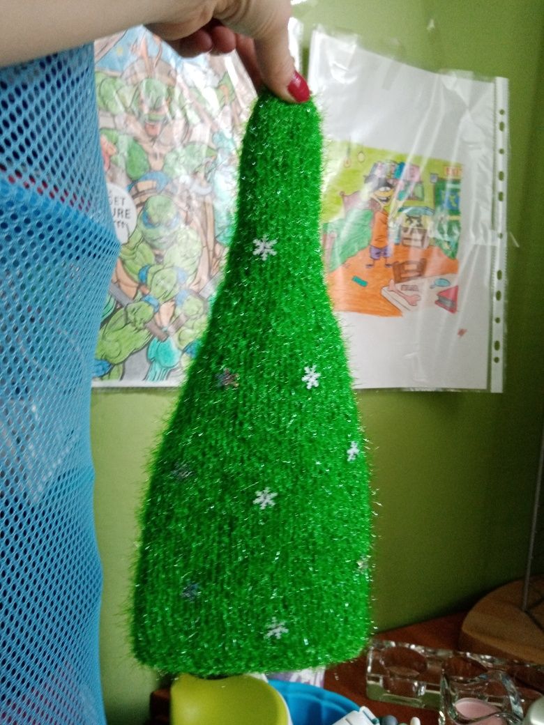 Nowa Świąteczna nakładka na flaszkę choinka