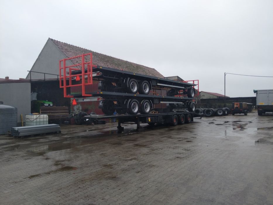 Przyczepa 4 osiowa platforma do bel 3 osiowa