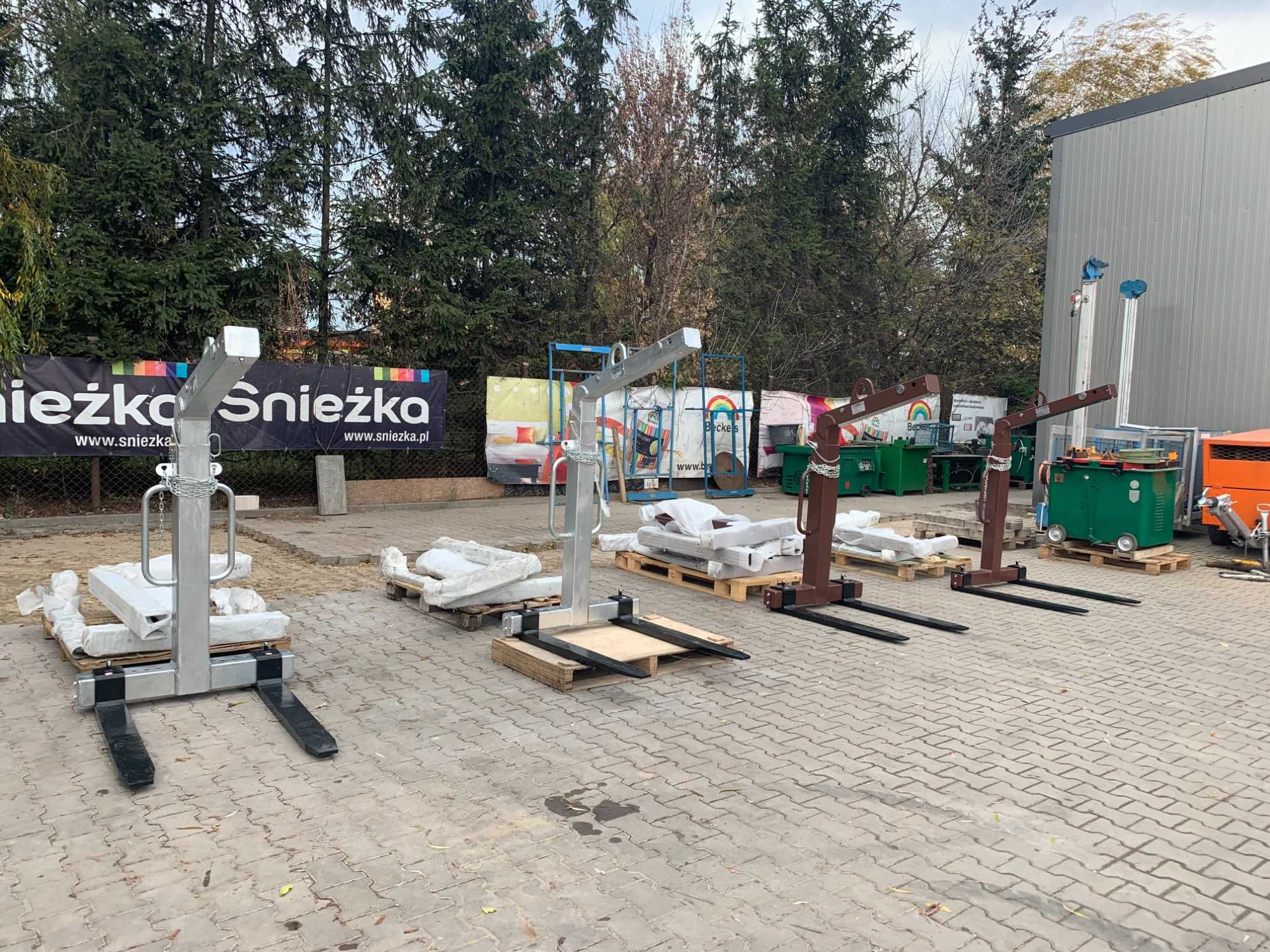 Widły do palet zawiesie dźwigowe HDS żuraw SCHAKE 1.5T samopoziom