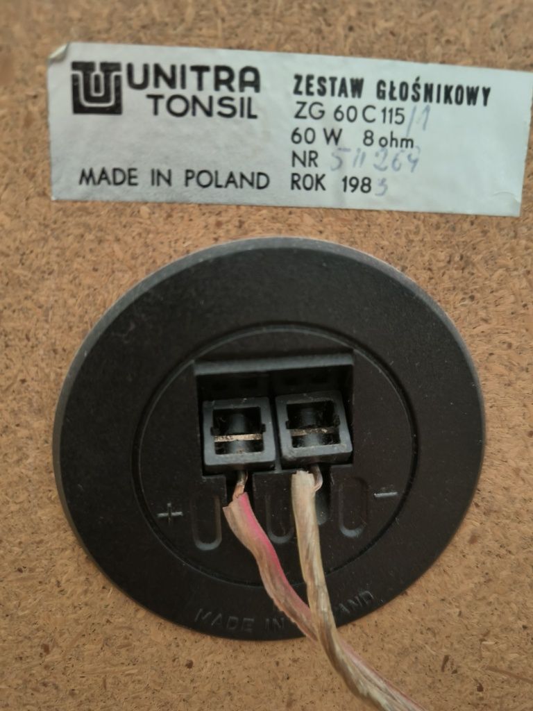 Kolumny UNITRA Tonsil ZG 60C 115/1