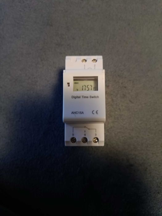 Programator czasowy AHC15A na szynę cyfrowy tygodniowy zegar wyłącznik